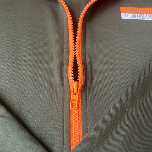 PINK by VS Ultimate Quarter Zip Athletic Pull-Over With Reflective Stripe - Picture 4 of 13